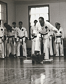 Hanshi Scaglione demonstrating atemi waza - NYC dojo