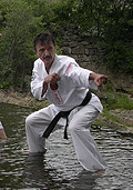 Northhampton black belt test - Aug. 2004