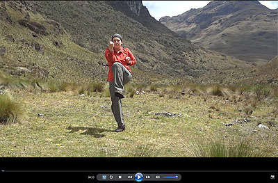 Shorin-Ryu Kata Fukyugta Ni performed by Sherin Bennett, Ueshiro Midtown Karate Dojo at Parque Nacional Cajas, Ecuador